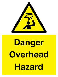 Danger Overhead Hazard